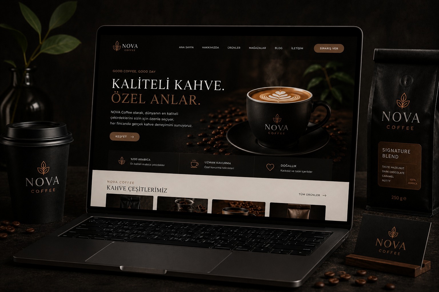 NOVA Coffee: Yeni Nesil Bir Kahve Markasının Dijital Kimliği — 1