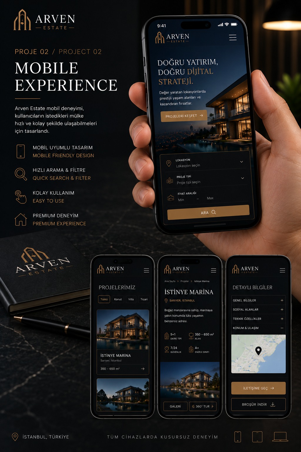 ARVEN Estate: Premium Gayrimenkul İçin Dijital Deneyim — 3