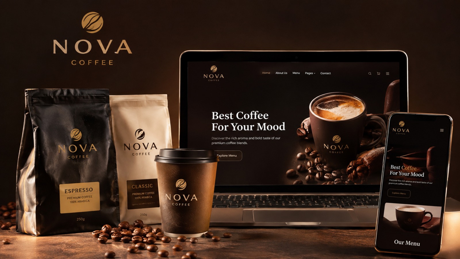 NOVA Coffee: Yeni Nesil Bir Kahve Markasının Dijital Kimliği