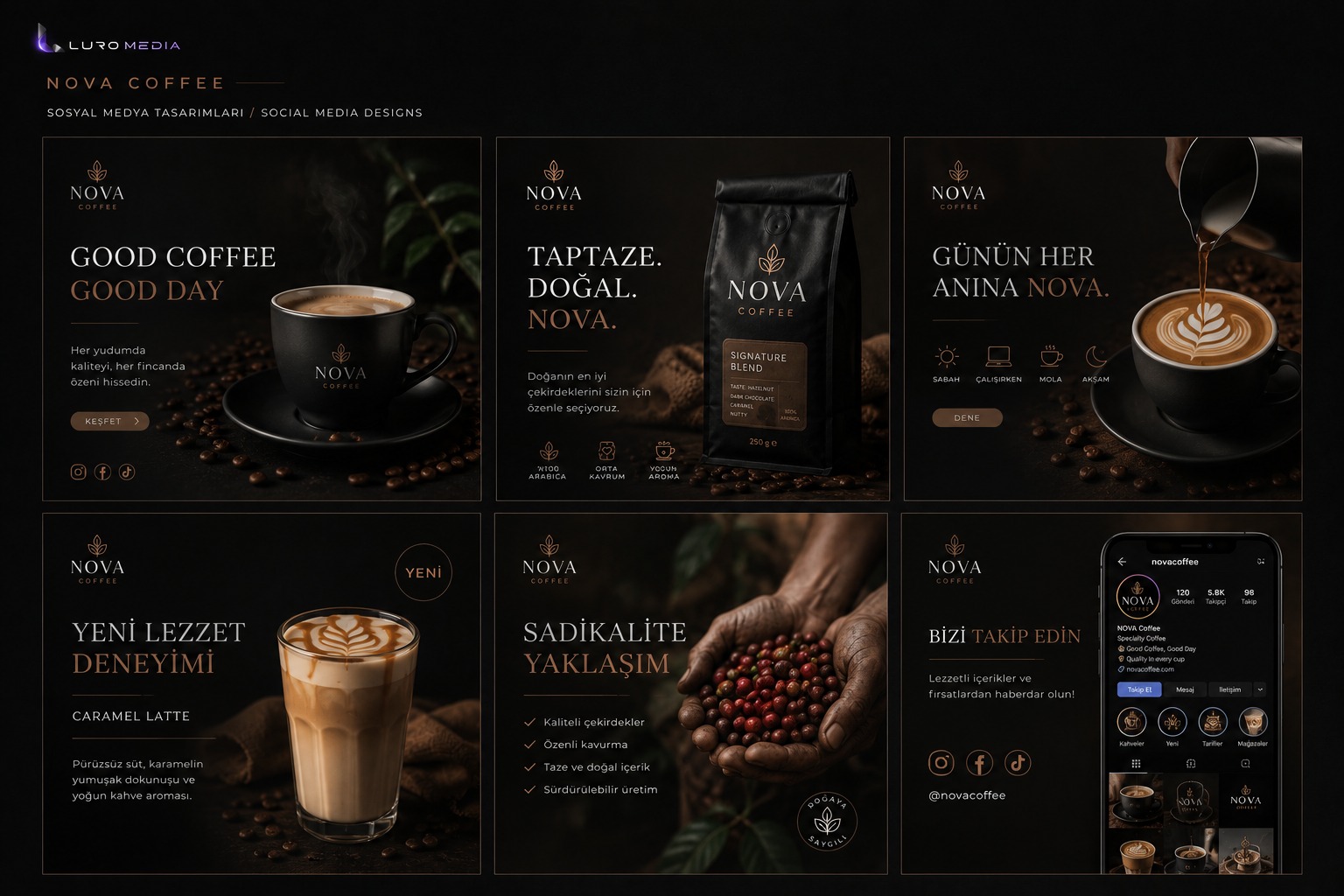 NOVA Coffee: Yeni Nesil Bir Kahve Markasının Dijital Kimliği — 2